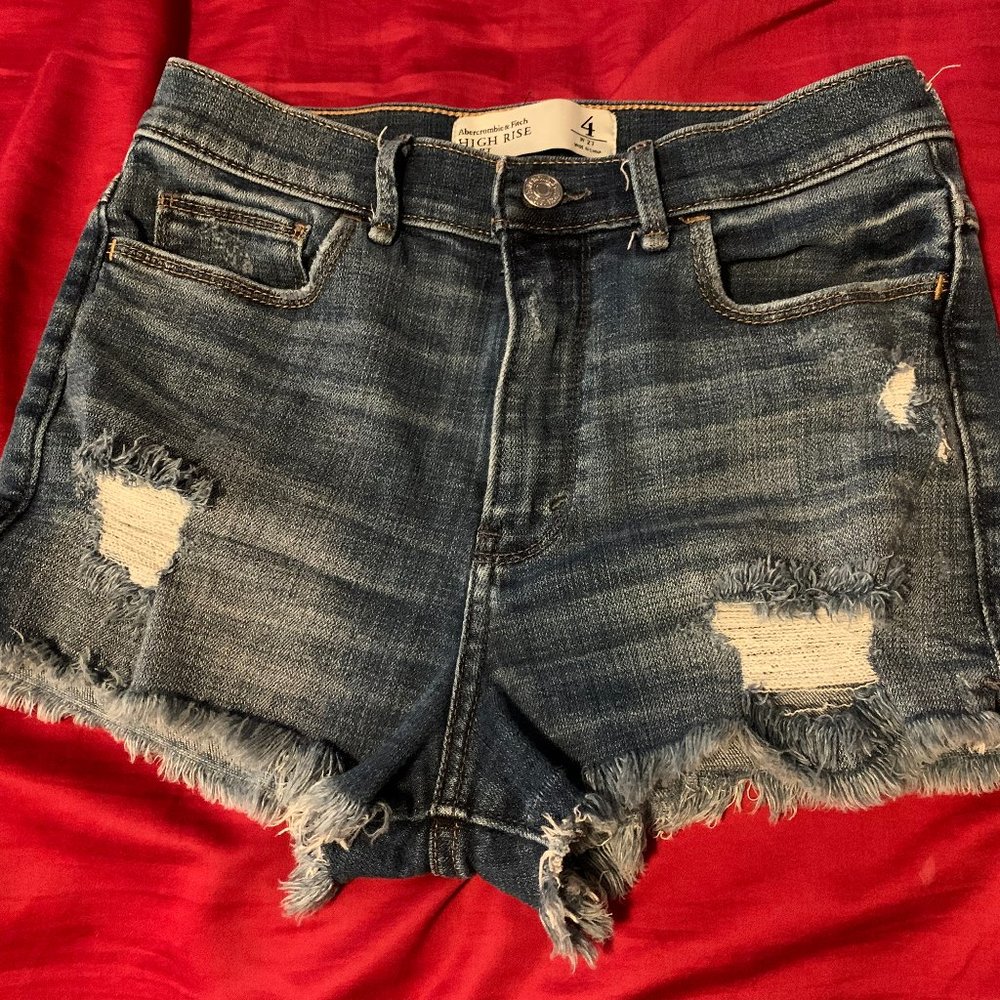 Abercrombie & Fitch High Waist Jean Shorts Size 27
